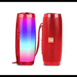 New red light up bluetooth speaker